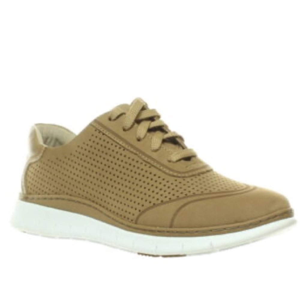 Vionic 355 Riley Lace Up Walking Shoes Tan - 9.5